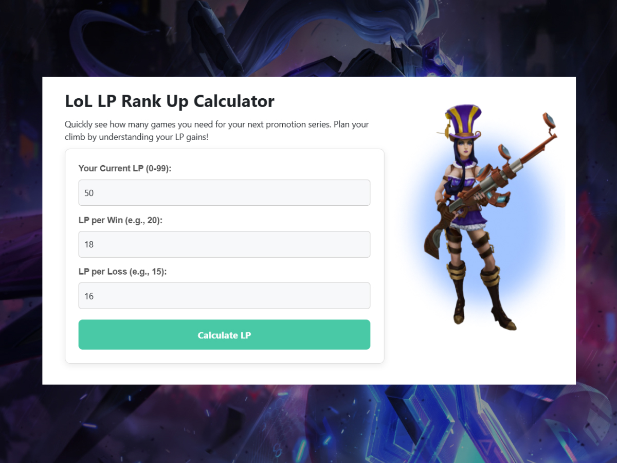 LP Rank Up Calculator