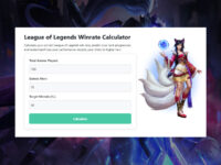 League Winrate Calculator