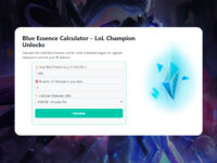 Blue Essence Calculator - LoL Champion Unlocks
